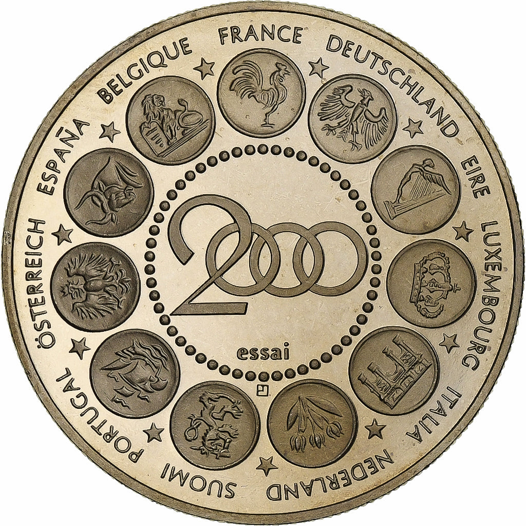 France, Médaille, Essai Euro Marianne, 2000, Cupro-nickel, SUP