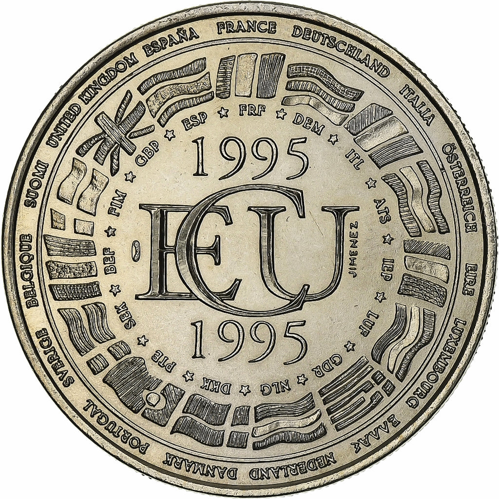 Frankreich, Medaille, Ecu Europa, 1995, Kupfer-Nickel, VZ