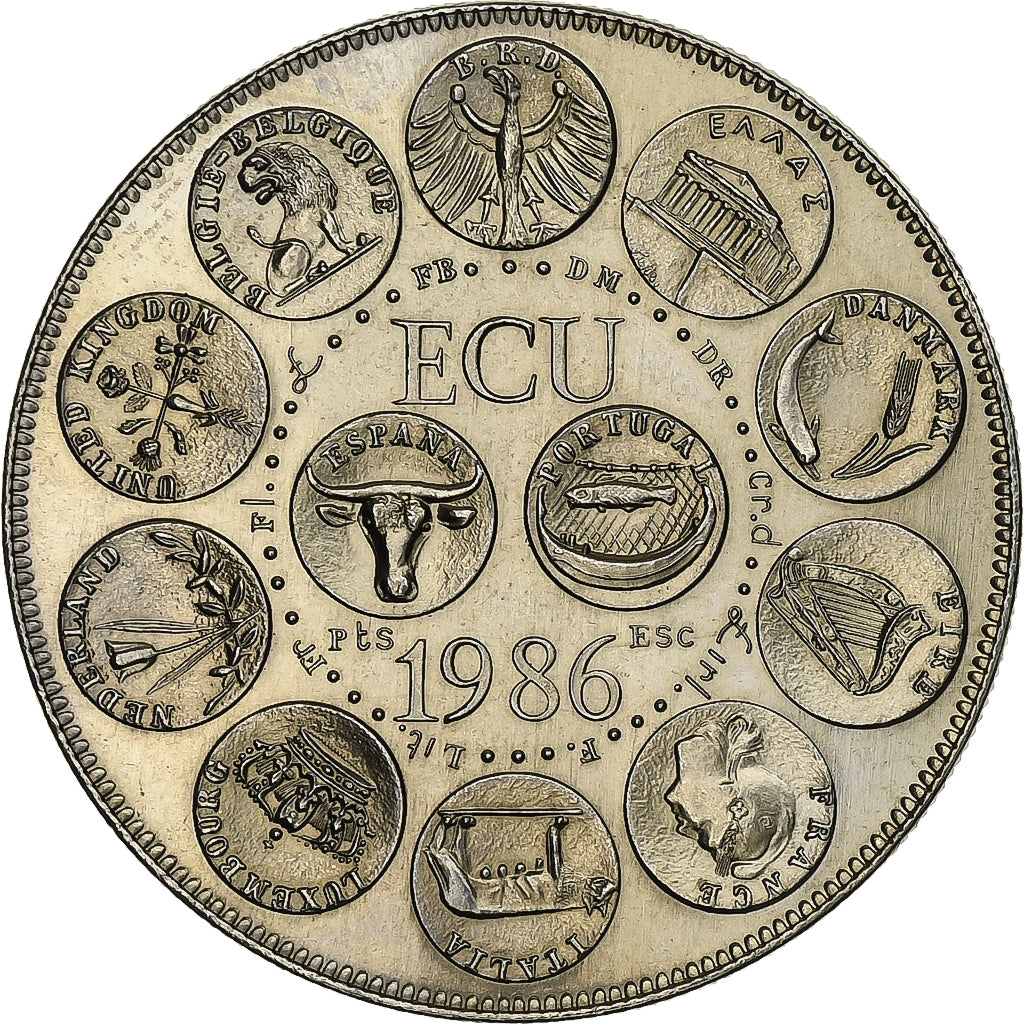 France, Médaille, Ecu Europa, Marianne, 1986, Cupro-nickel, SUP