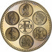 França, medalha, Fin du cours légal du Franc, 2001, Cobre-níquel, AU(55-58)