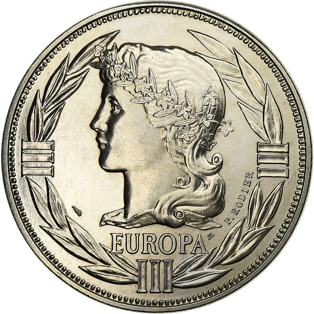 França, medalha, Ecu Europa, Marianne, 1985, Cobre-níquel, MS(60-62)
