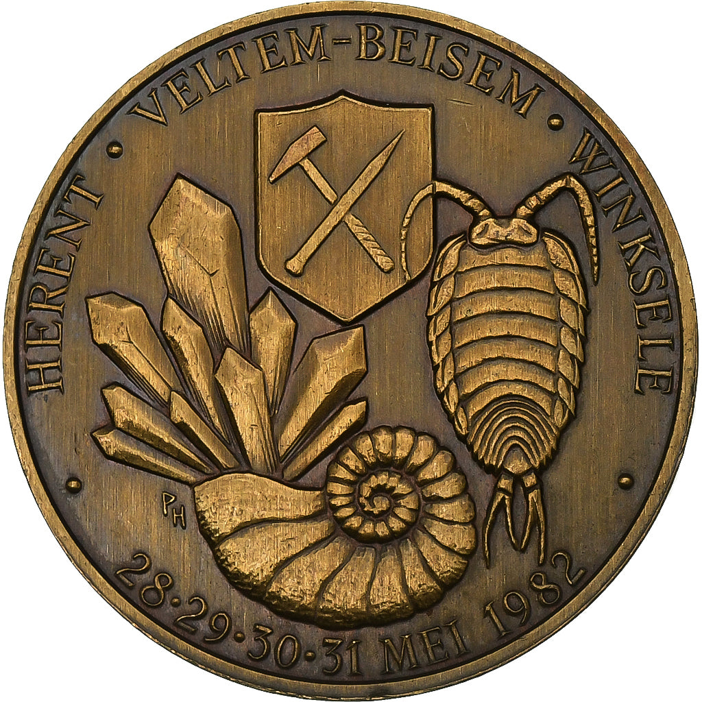 Belgia, Token, 50 Herentenaren, 1982, Brązowy, AU(55-58)