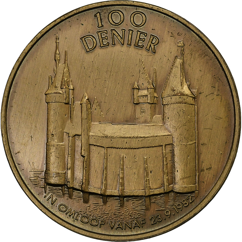 Belgien, betaalpenning, 100 Denier - Beersel, 1982, Bronze, SS+