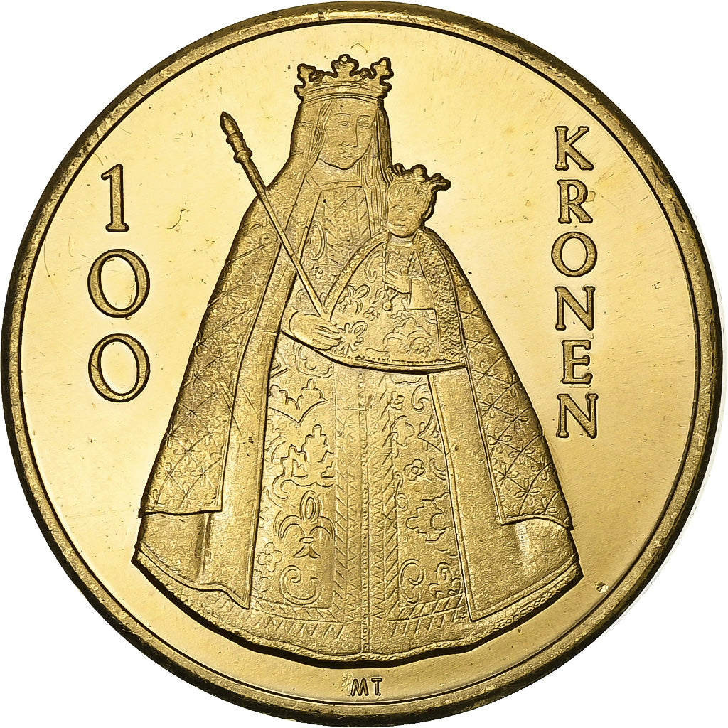 Belgio, ficha, 100 Kronen, 1982, Rame, BB+