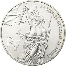 France, 100 Francs, Liberté guidant le peuple, 1993, MDP, Silver, AU(55-58)