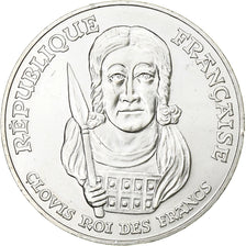 France, 100 Francs, Clovis, 1996, MDP, Silver, AU(55-58), KM:1180