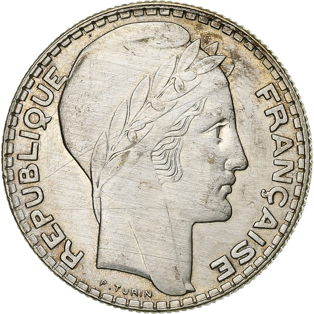 Frankrijk, 10 Francs, Turin, 1939, MDP, Zilver, ZF+, Gadoury:801, KM:878