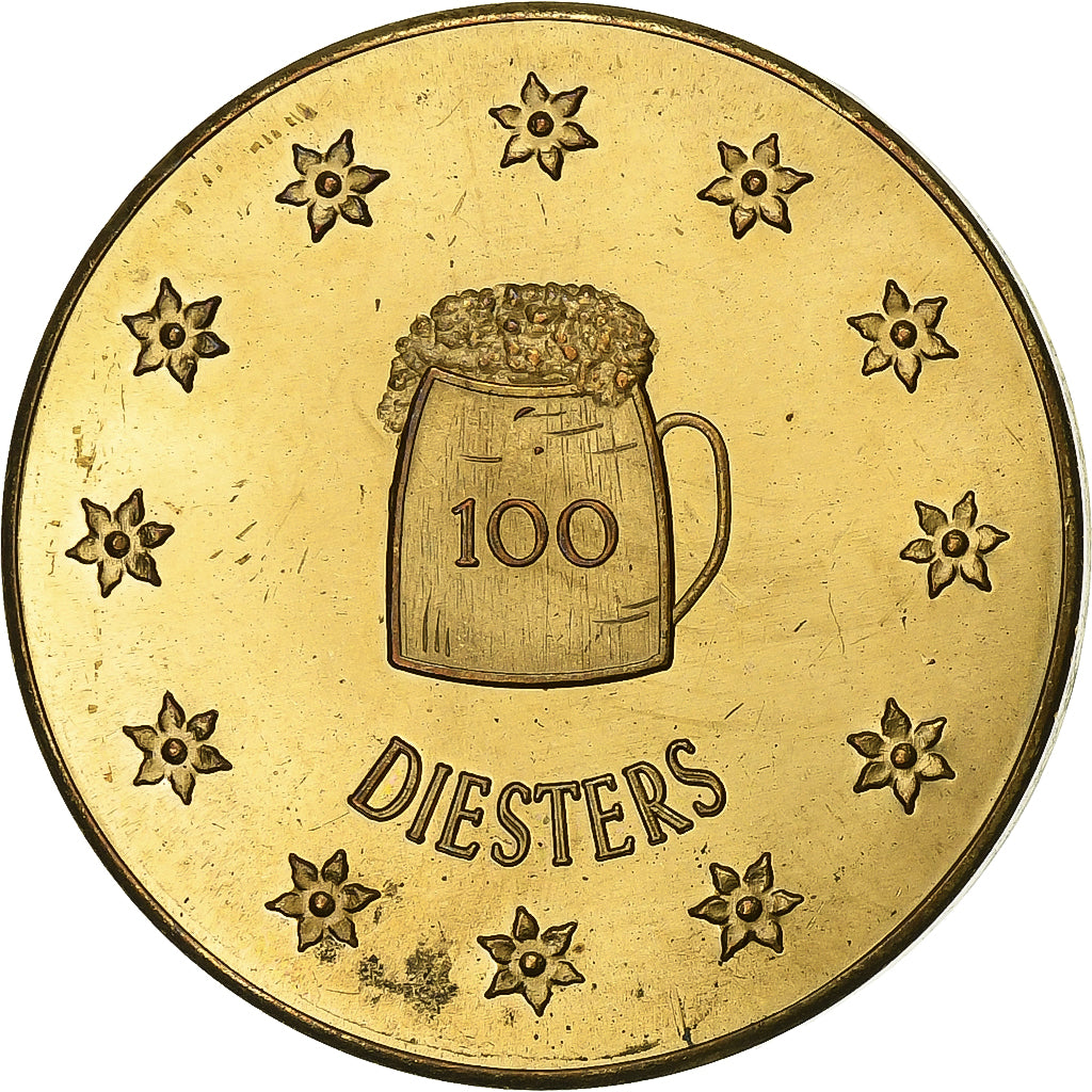 Belgien, betaalpenning, 100 Diesters - Diest, 1982, Nickel-brass, SS