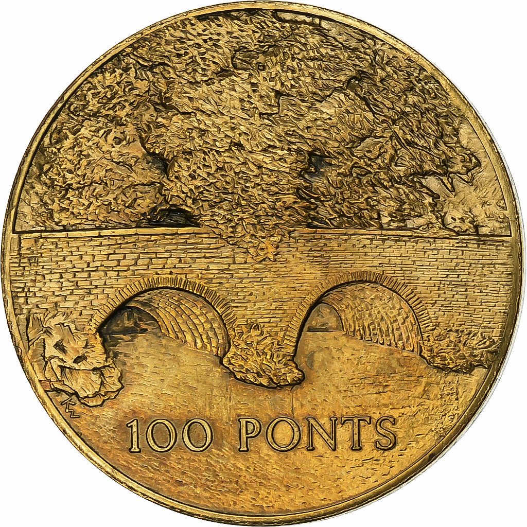 Belgio, ficha, 100 Ponts - Vresse, 1982, Nichel-ottone, BB