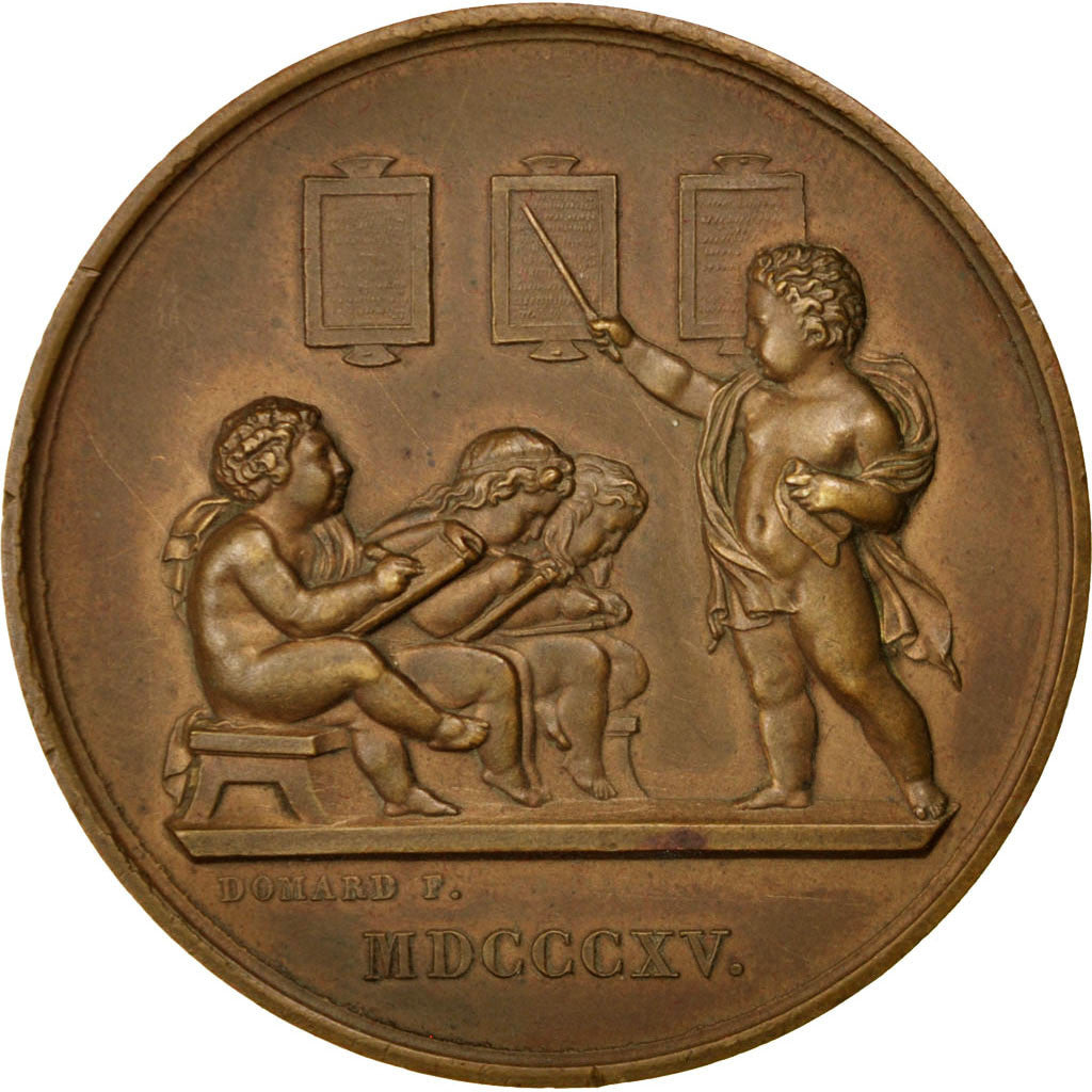 Francja, medal, Trzecia Republika Francuska, 1900, Brązowy, Domard, AU(55-58)