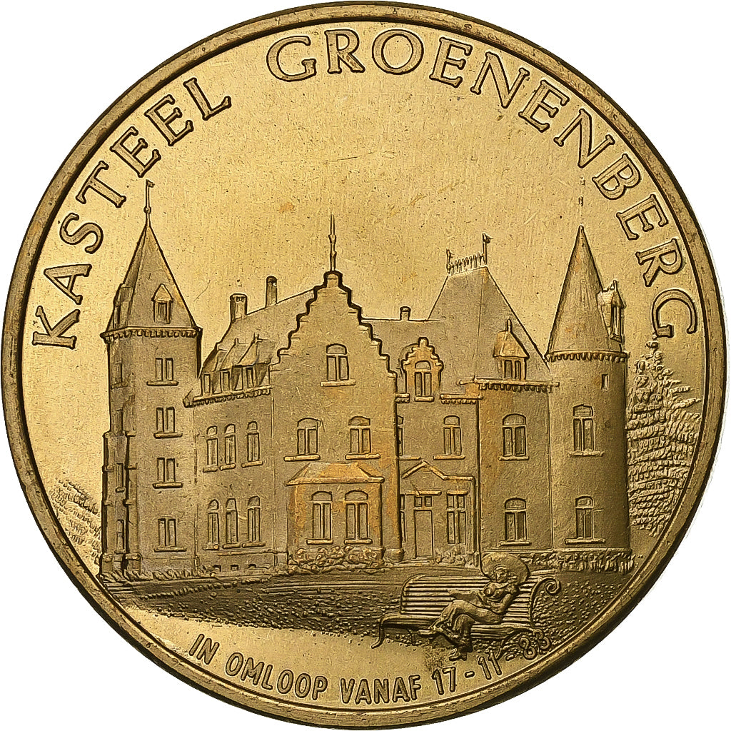 Belgia, Token, 100 Vlaskes - Vlezenbeek, 1983, Miedź, EF(40-45)