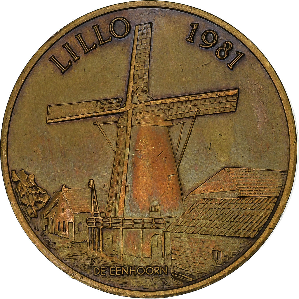 Belgien, betaalpenning, 100 Lindelo - Lillo, 1981, Bronze, SS+