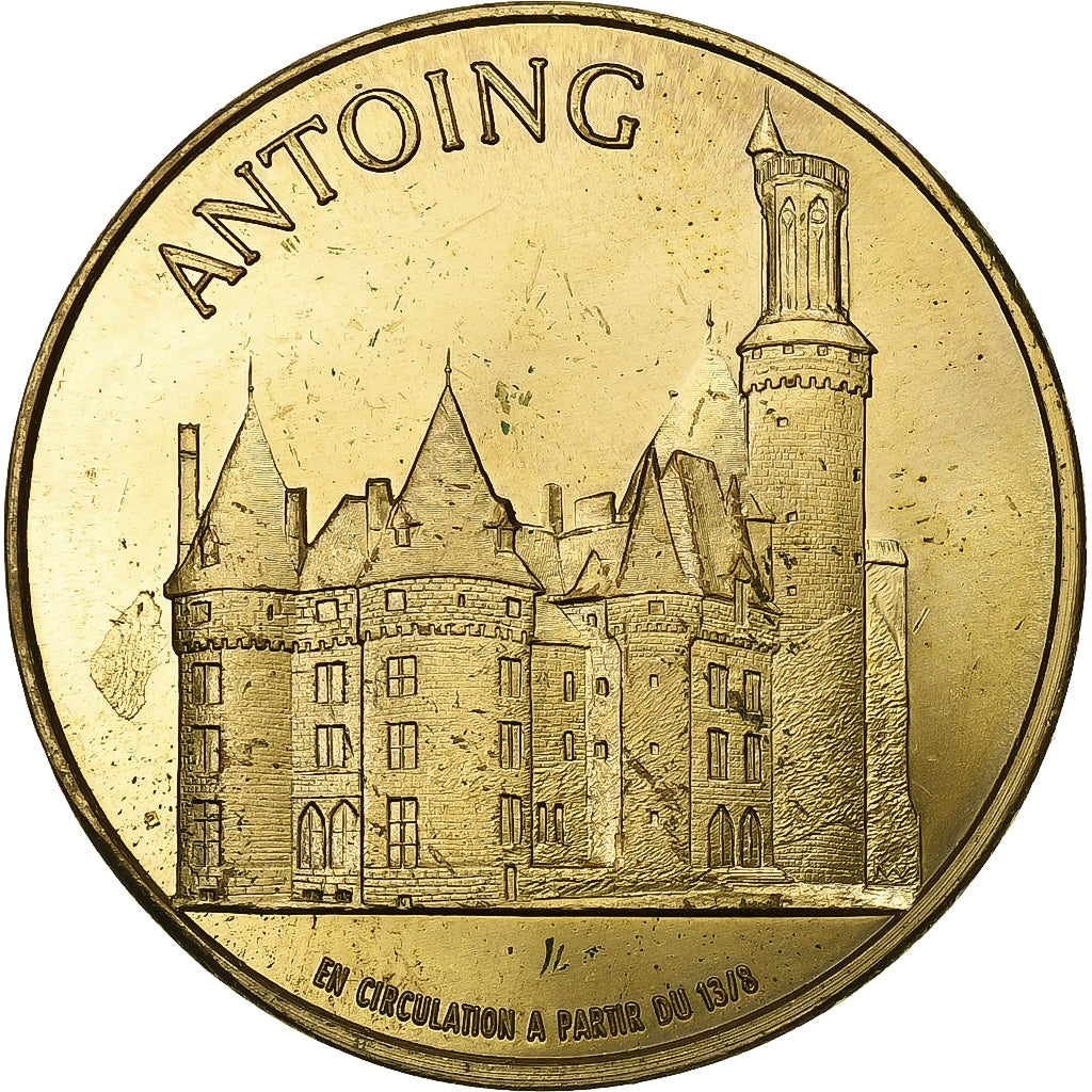 Belgium, Token, 100 Remparts - Antoing, 1982, Nickel-brass, EF(40-45)