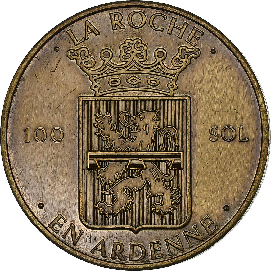 Belgium, Token, 100 Sol - La Roche en Ardenne, 1983, Copper, AU(50-53)