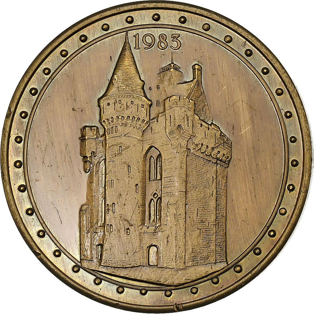 Belgia, Token, 100 Michiel - Hallepoort, 1983, Brązowy, AU(50-53)
