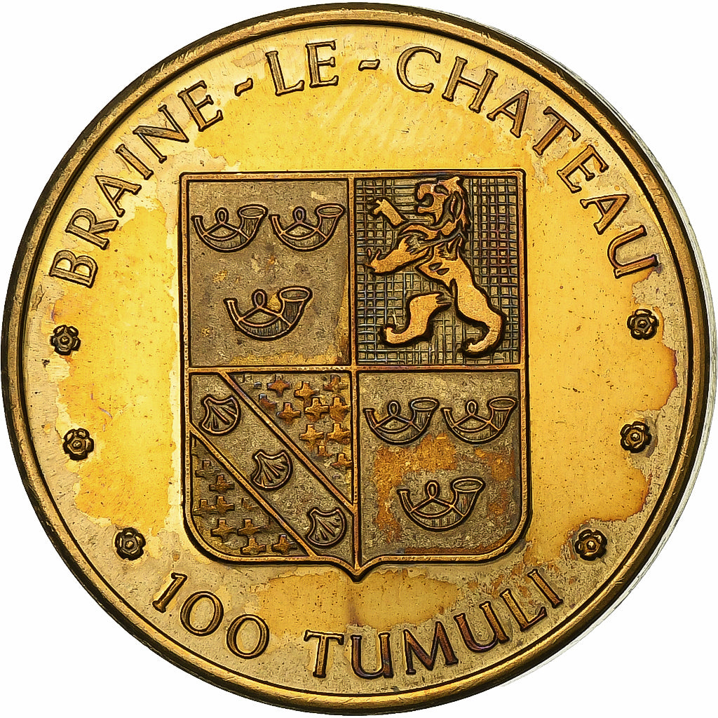 Belgique, Jeton, 100 Tumuli - Braine-le-Château, 1982, Cuivre, TTB