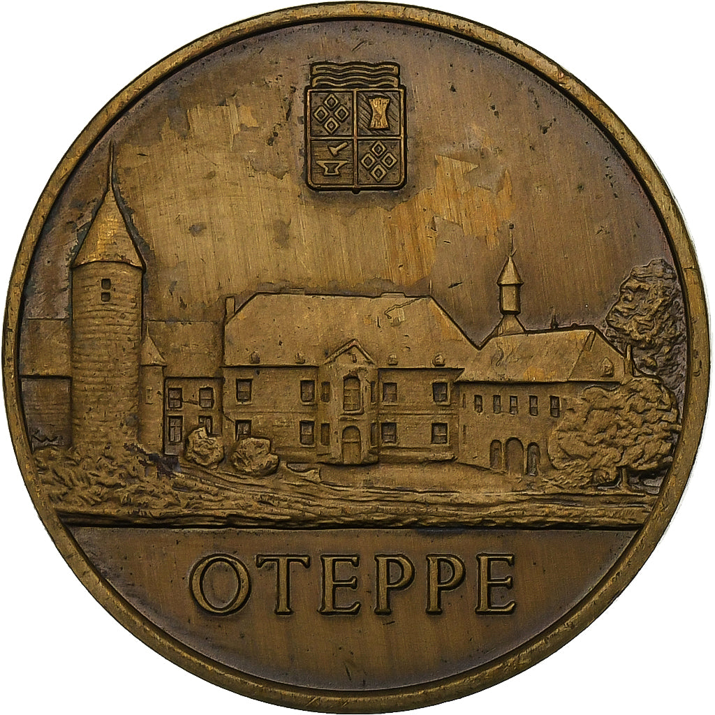 Belgia, Token, 50 Hirondelles - Oteppe, 1983, Brązowy, EF(40-45)