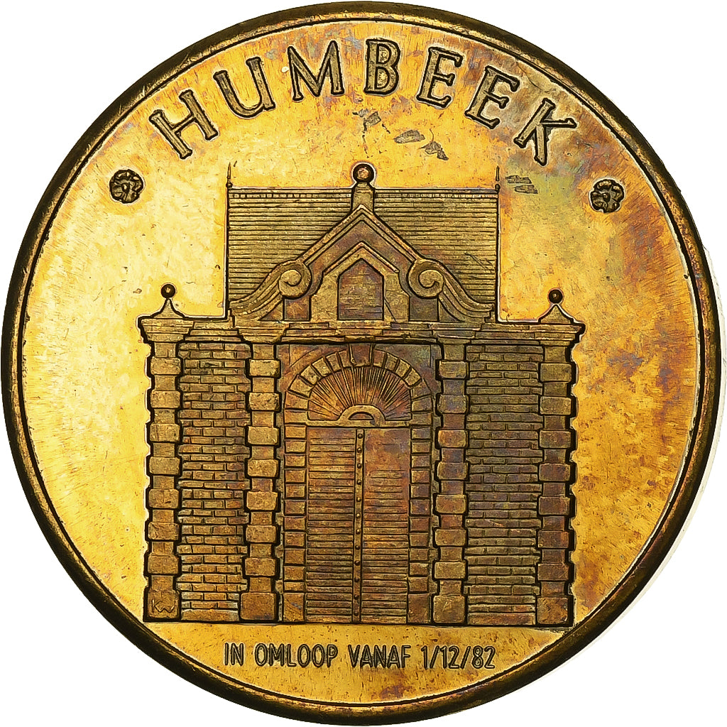 Belgia, Token, 100 Humbeca - Humbeek, 1982, Miedź, EF(40-45)