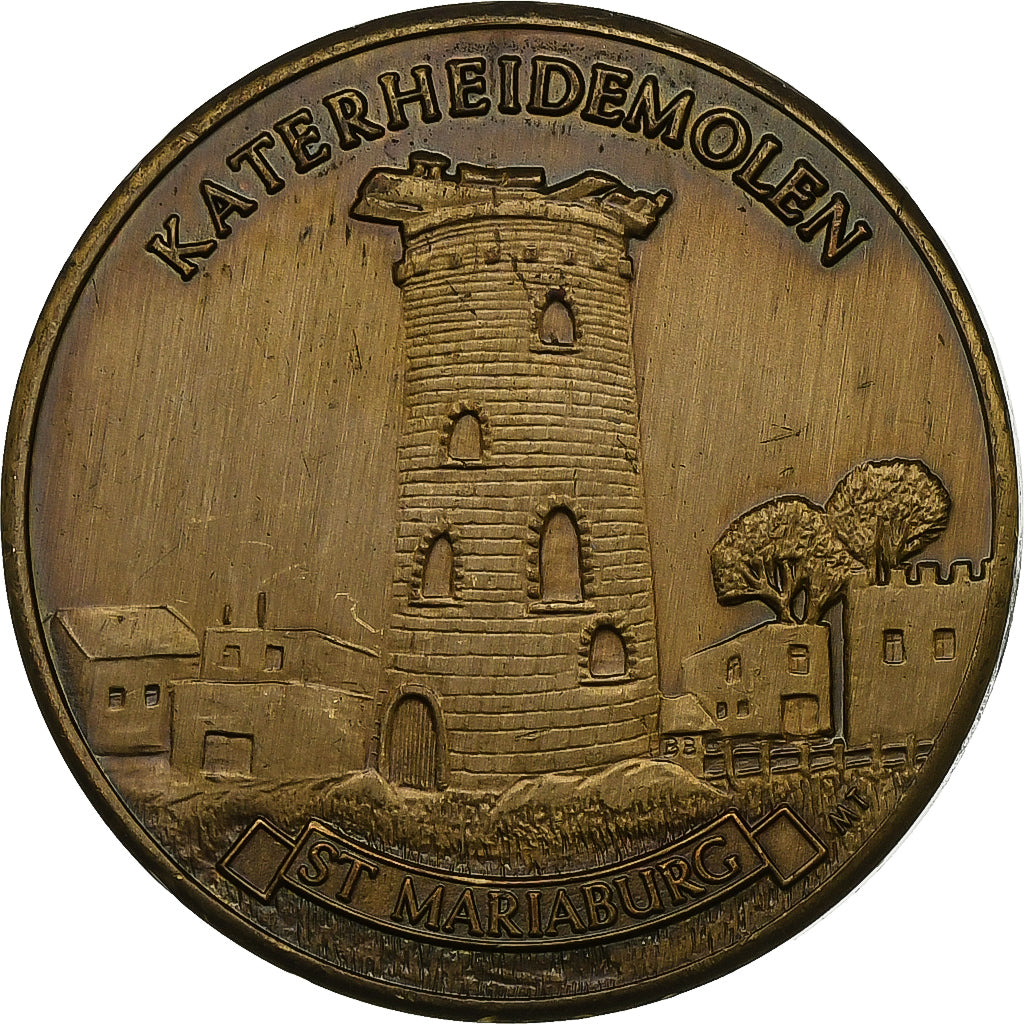 Belgia, Token, 100 Uppies - St. Mariaburg, 1982, Brązowy, EF(40-45)