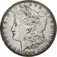 United States, Dollar, Morgan, 1898, Philadelphia, Silver, AU(50-53), KM:110