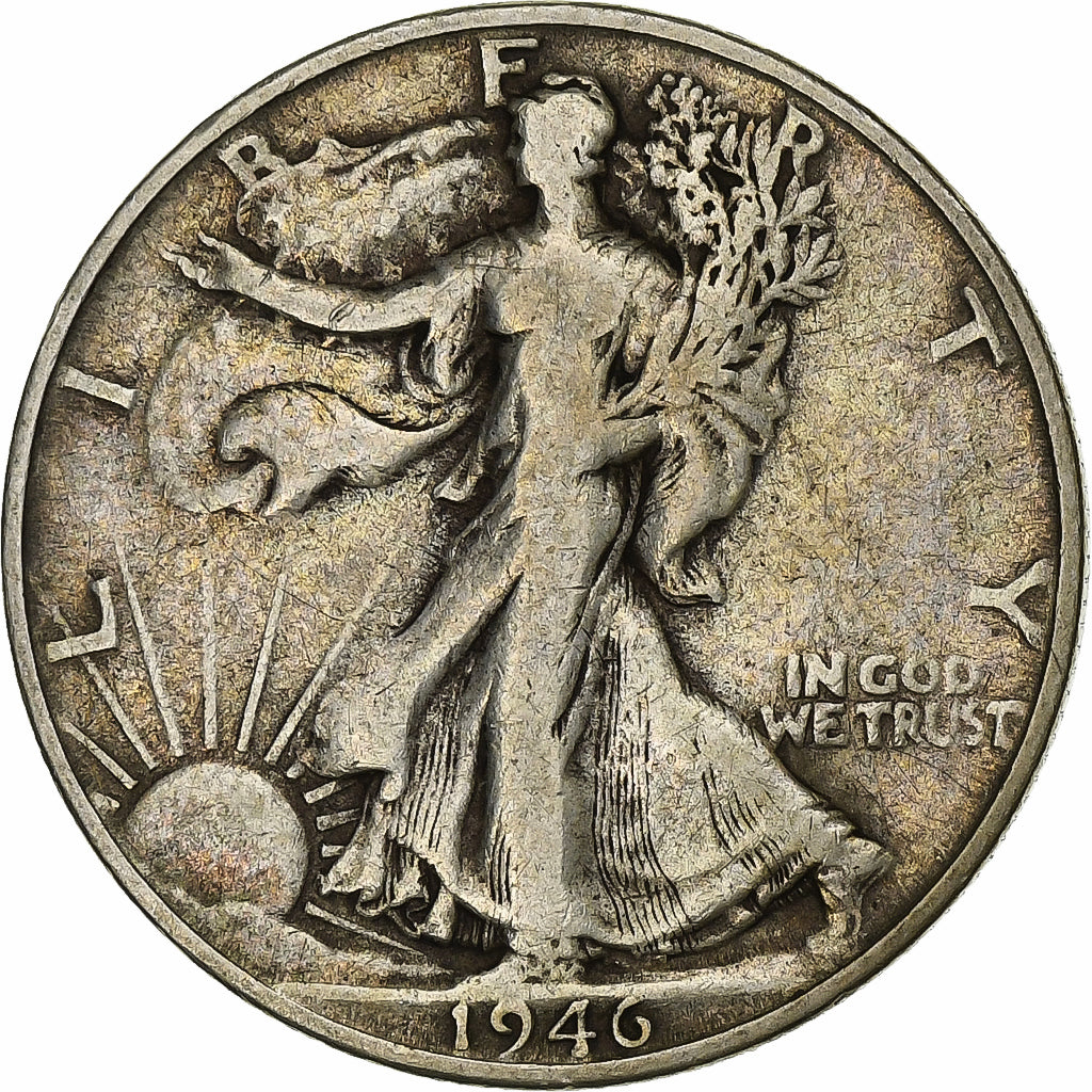 United States, Half Dollar, Walking Liberty, 1946, San Francisco, Silver