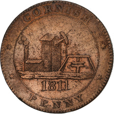 Great Britain, Cornwall, Penny, 1811, Copper, VF(30-35)
