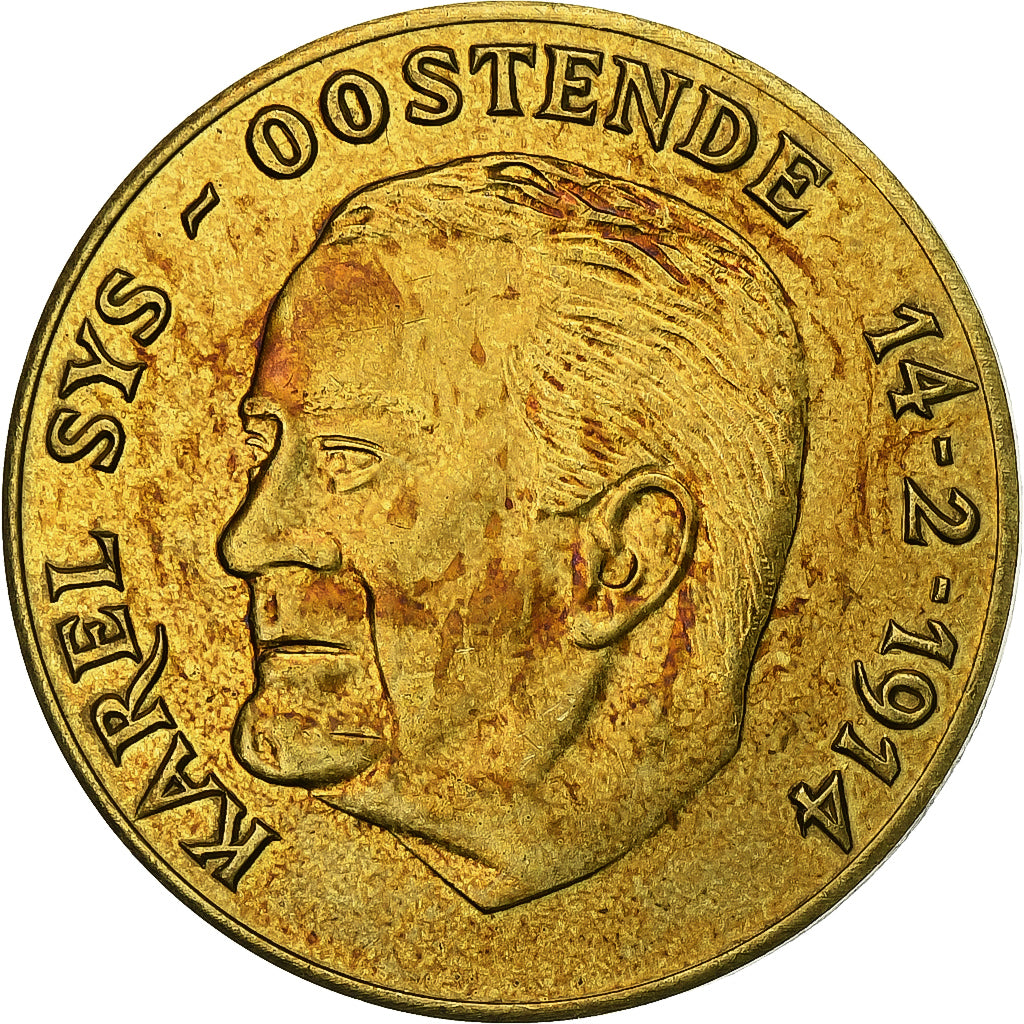 Belgien, Medaille, 100 Oostendse Florijn, 1980, Tombac, SS