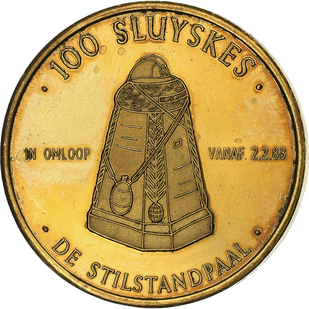 Belgien, betaalpenning, 100 Sluyskes, 1983, Kupfer, SS
