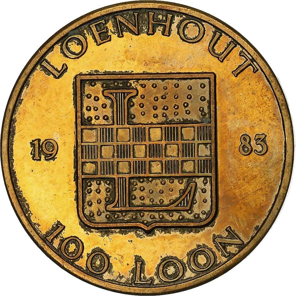 Belgien, betaalpenning, 100 Loon - Loenhout, 1983, Kupfer, SS