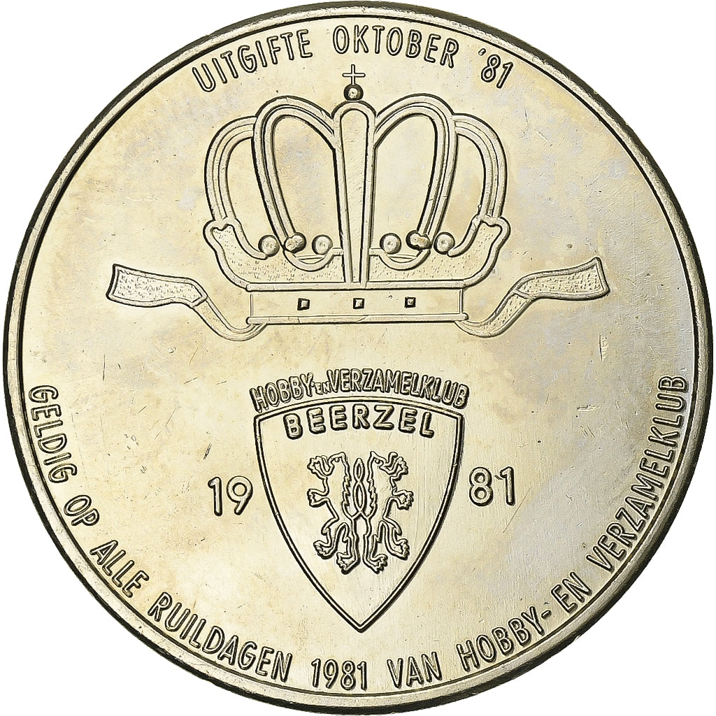 Belgien, betaalpenning, 50 Bjeizeleers, 1981, Nickel-brass, SS