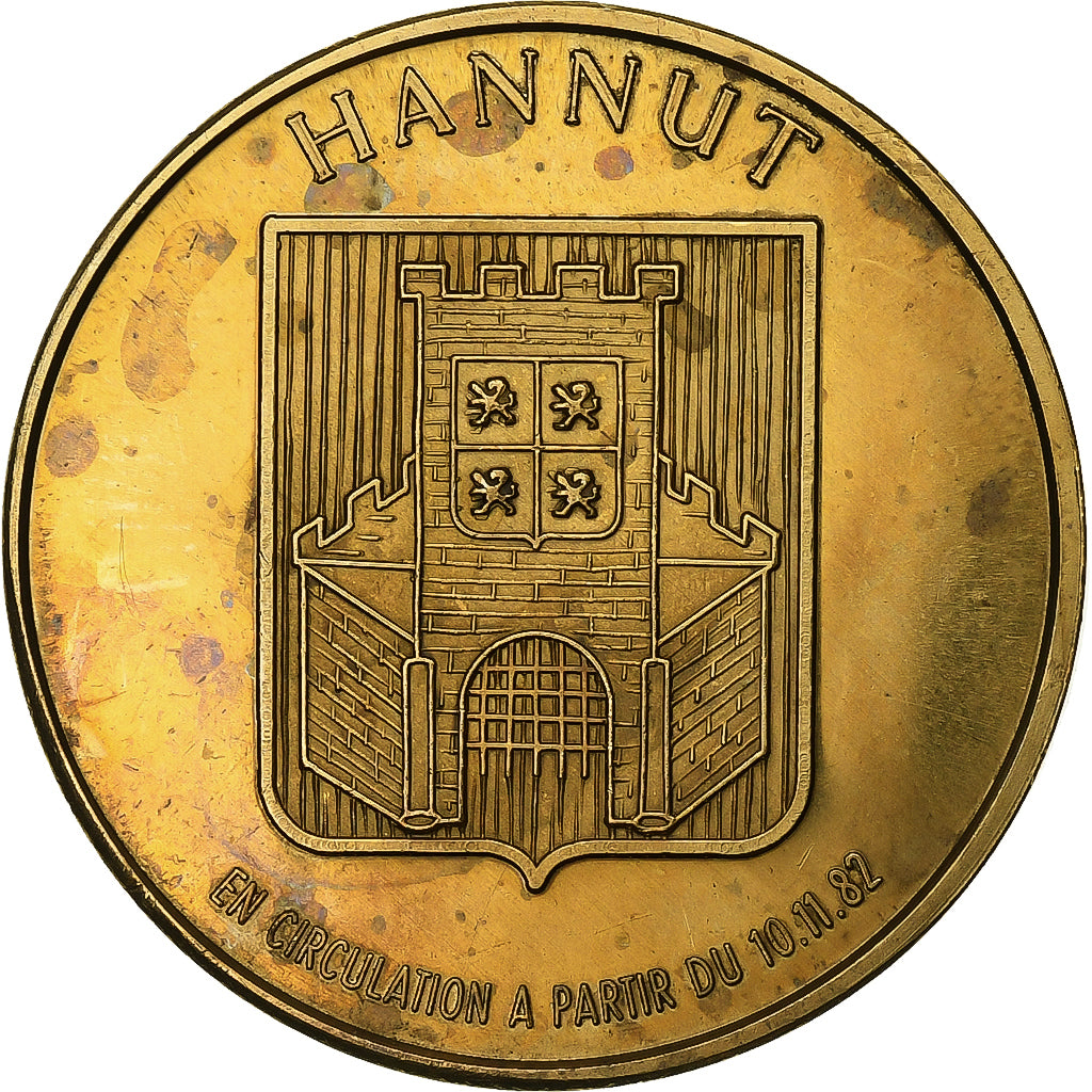 Belgique, Jeton, 100 Dabor - Hannut, 1982, Cuivre, TTB