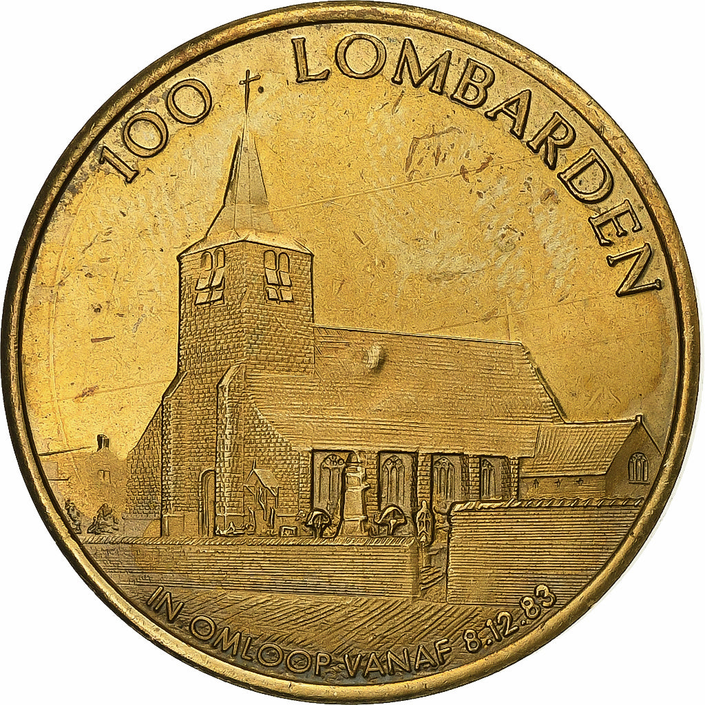 Belgio, ficha, 100 Lombarden, 1983, Rame, BB