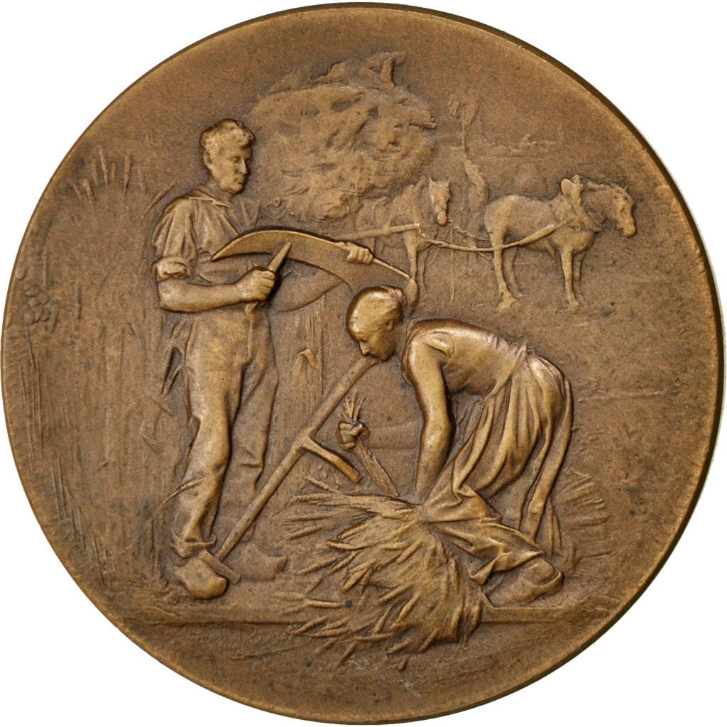 Frankrijk, Medaille, French Third Republic, Bronzen, Rivet, ZF+