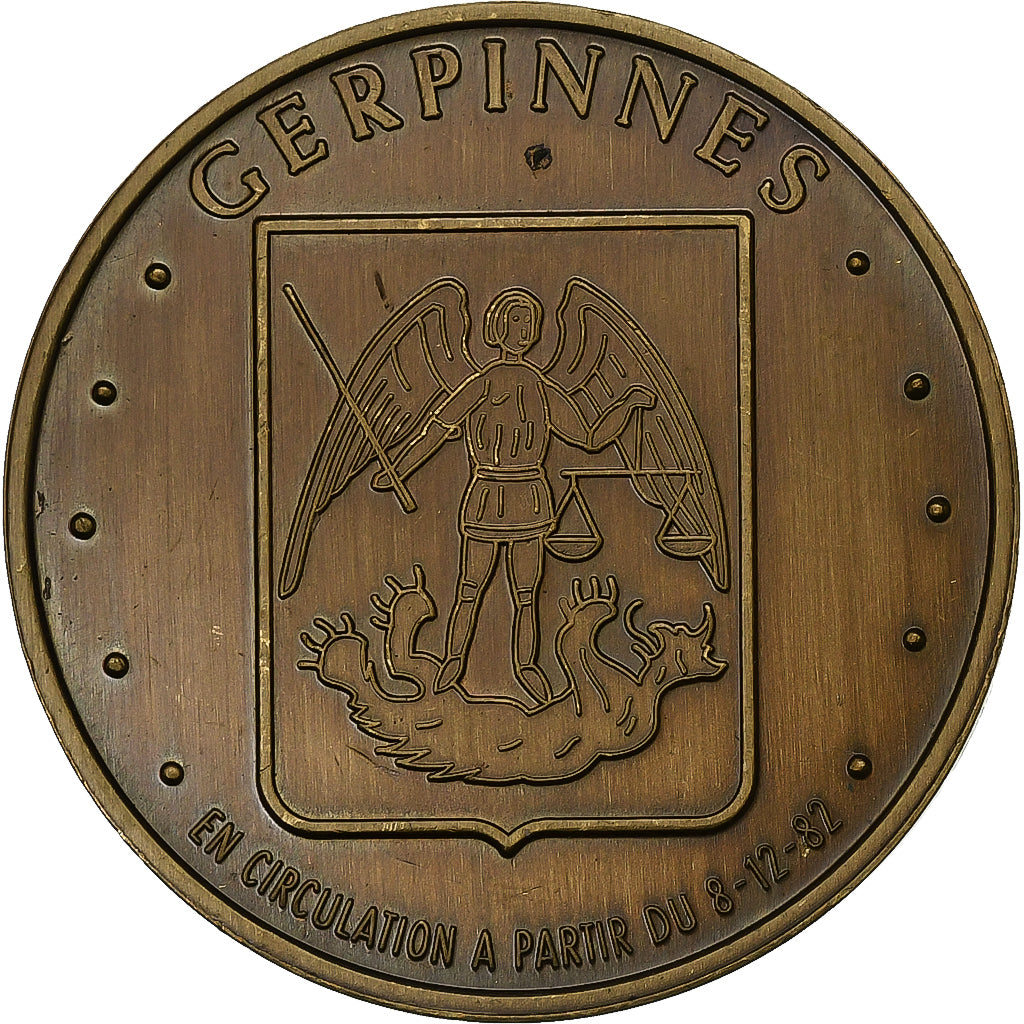 Belgien, betaalpenning, 100 Gerpinia, 1982, Bronze, SS+