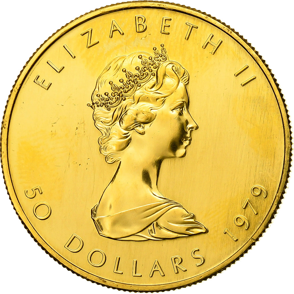 Canada, Elizabeth II, 50 Dollars, Maple Leaf, 1979, Ottawa, Oro, BB, KM:125