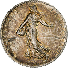 Frankreich, 1 Franc, Semeuse, 1918, Silber, VZ, Gadoury:467, KM:844