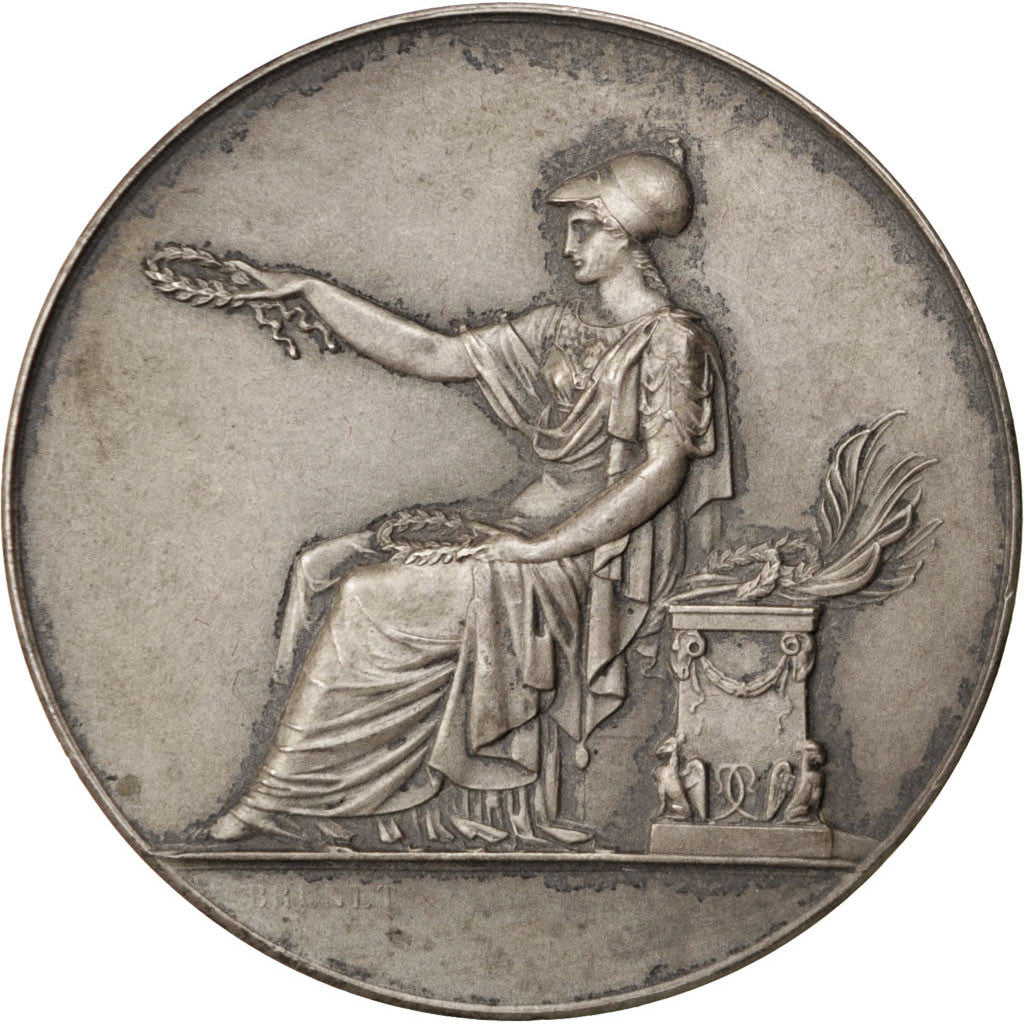 Francja, medal, Trzecia Republika Francuska, 1928, Srebro, Brenet, AU(55-58)