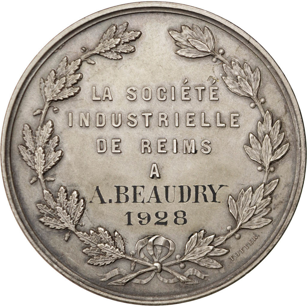 Francja, medal, Trzecia Republika Francuska, 1928, Srebro, Brenet, AU(55-58)