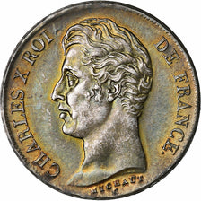 Frankrijk, Charles X, 1 Franc, 1828, Lille, Zilver, PR, Gadoury:450