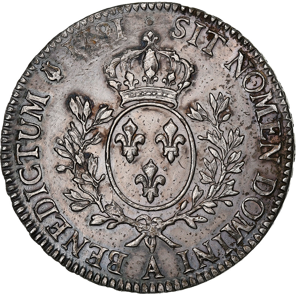 França, Louis XVI, Ecu aux branches d'olivier, 1791, Paris, Prata, EF(40-45)