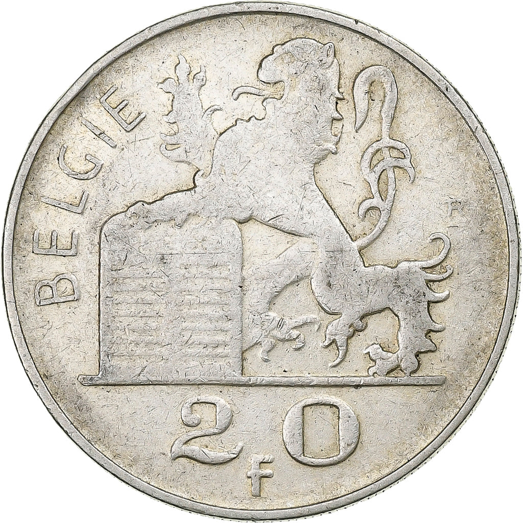 Belgium, 20 Francs, Mercure, 1951, Silver, EF(40-45)