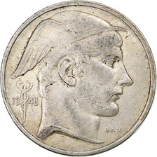 Belgium, 50 Francs, Mercure, 1948, Silver, EF(40-45), KM:137