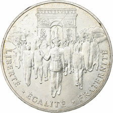 France, 100 Francs, Libération de Paris, 1994, Silver, AU(50-53), KM:1045.1