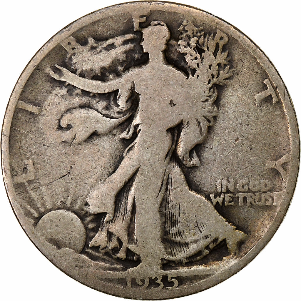 United States, Half Dollar, 1935, Philadelphia, Silver, VF(20-25), KM:142