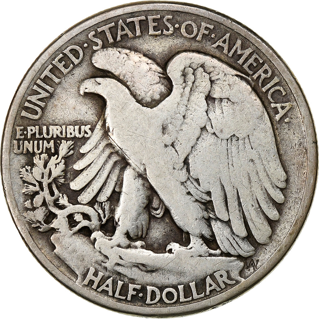 United States, Half Dollar, 1943, Philadelphia, Silver, VF(20-25), KM:142