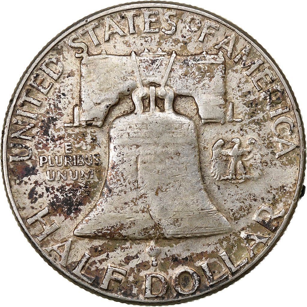 United States, 1/2 Dollar, Franklin, 1957, Philadelphia, Silver, EF(40-45)