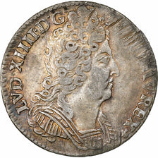 Frankreich, Louis XIV, 1/10 Écu aux 3 couronnes, 1710, Tours, Silber, SS+