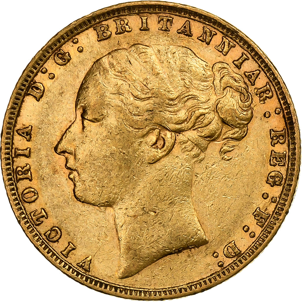 Australien, Victoria, Sovereign, 1876, Gold, SS, KM:7