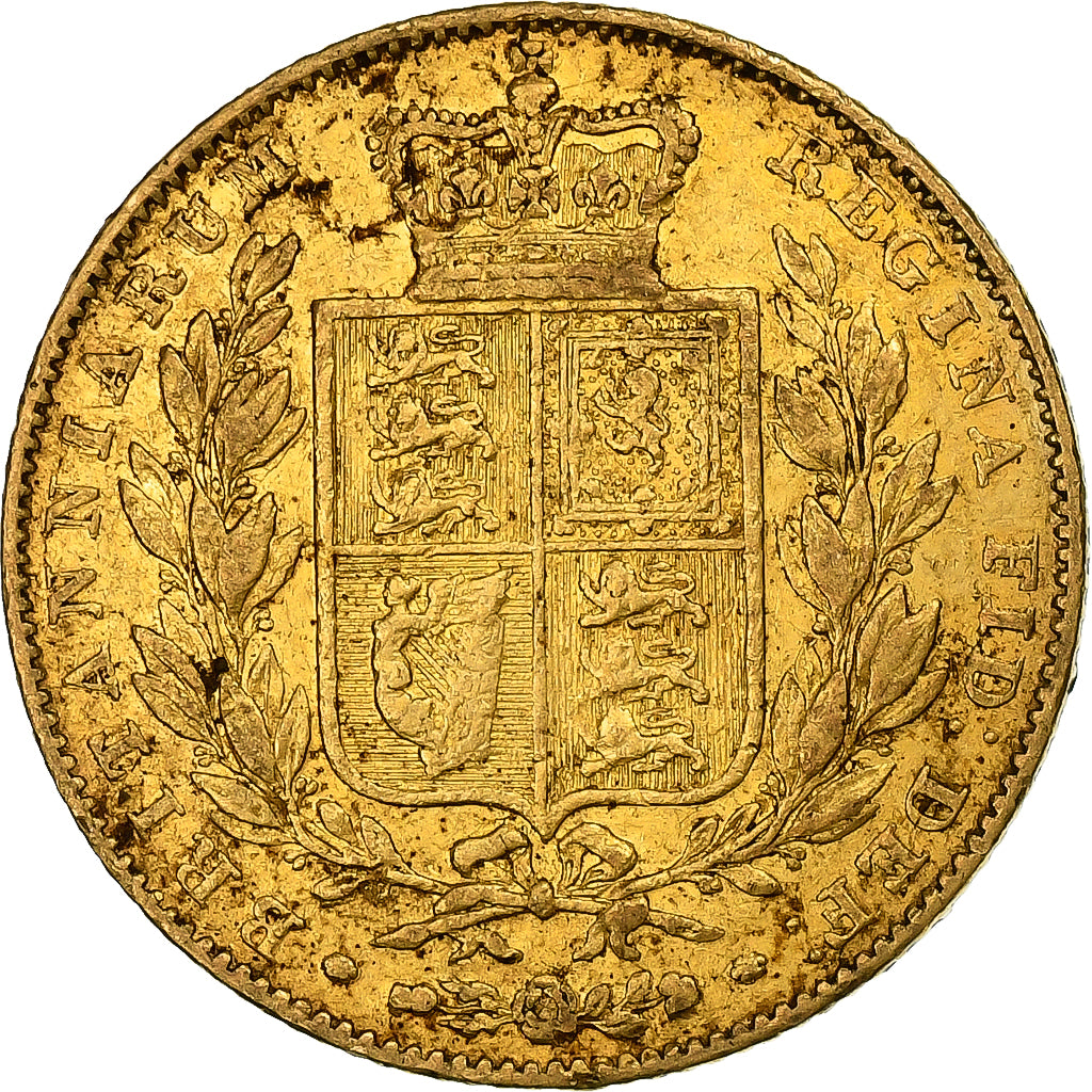 Great Britain, Victoria, Sovereign, 1843, London, Gold, EF(40-45), KM:736