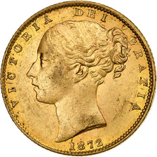 Great Britain, Victoria, Sovereign, 1872, London, Gold, EF(40-45), KM:736